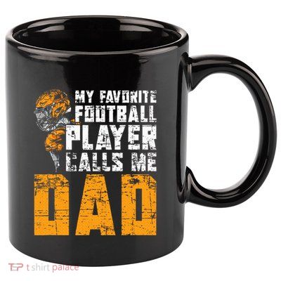 Fathers Day Football Player Dad American Sport Football 11oz C Handle Ceramic Mug