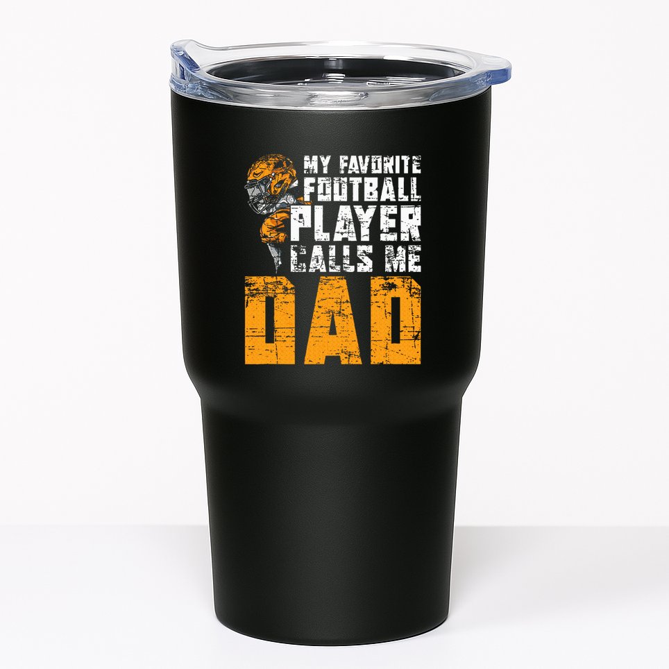 Fathers Day Football Player Dad American Sport Football Tumbler