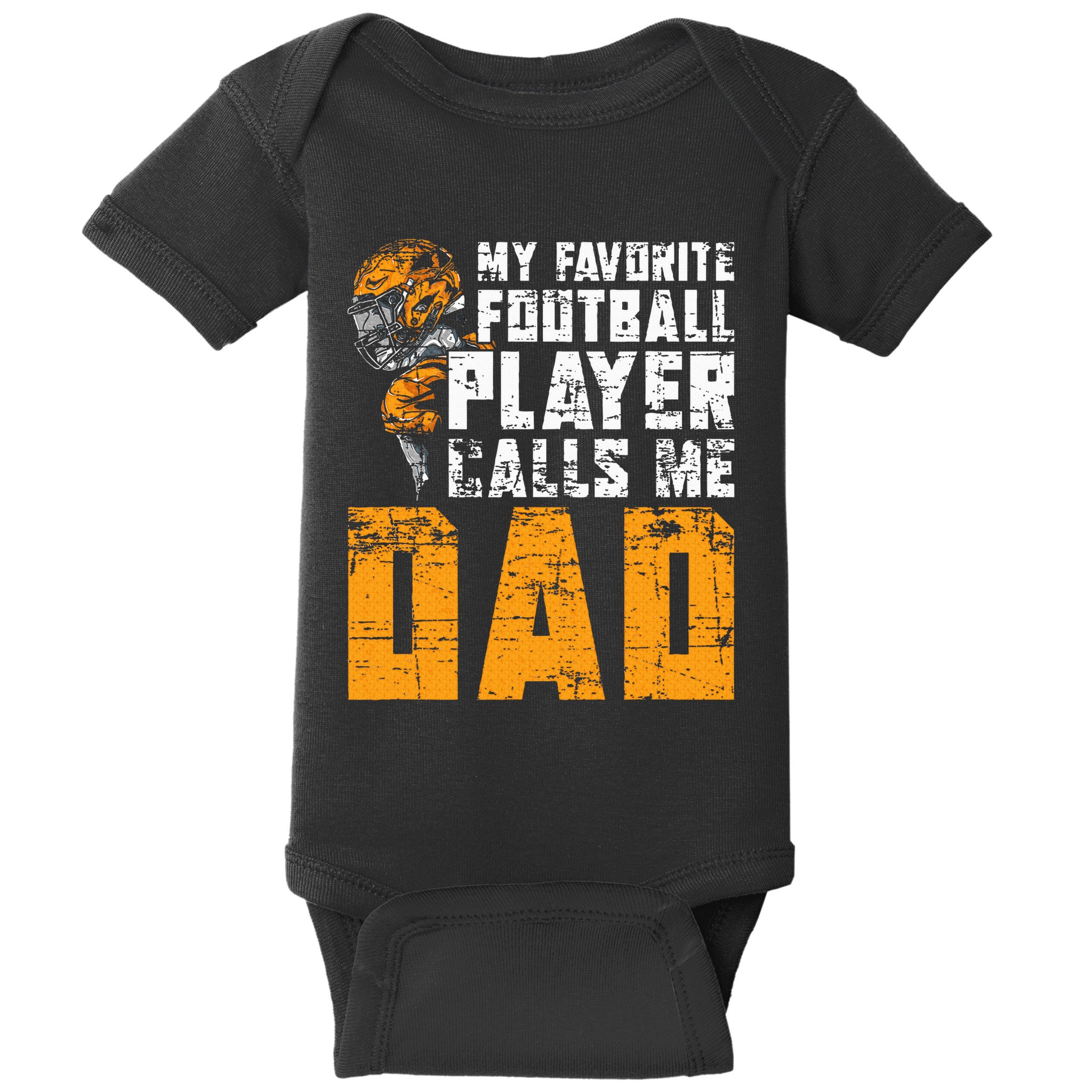Fathers Day Football Player Dad American Sport Football Baby Bodysuit