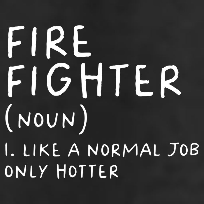 Firefighter Definition Funny 7 Panel Mesh Trucker Snapback Hat
