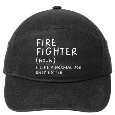 Firefighter Definition Funny 7-Panel Snapback Hat