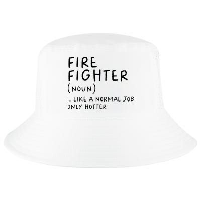 Firefighter Definition Funny Cool Comfort Performance Bucket Hat