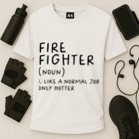 Firefighter Definition Funny Performance Shirt