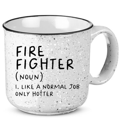 Firefighter Definition Funny 15oz Campfire Ceramic Mug