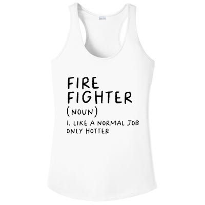 Firefighter Definition Funny Ladies PosiCharge Competitor Racerback Tank