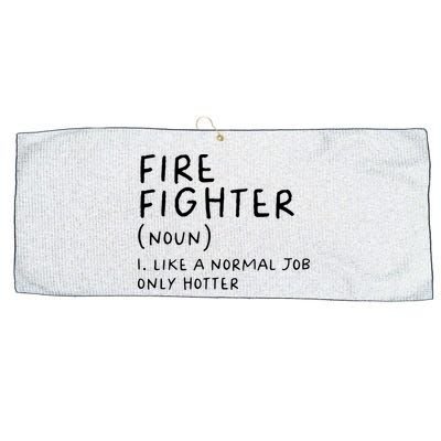 Firefighter Definition Funny Large Microfiber Waffle Golf Towel