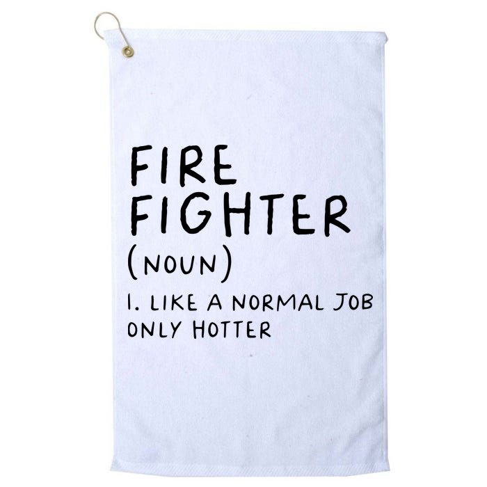 Firefighter Definition Funny Golf Towel