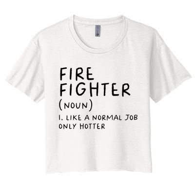Firefighter Definition Funny Crop Top