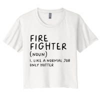 Firefighter Definition Funny Crop Top