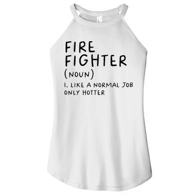 Firefighter Definition Funny Women's Perfect Tri Rocker Tank