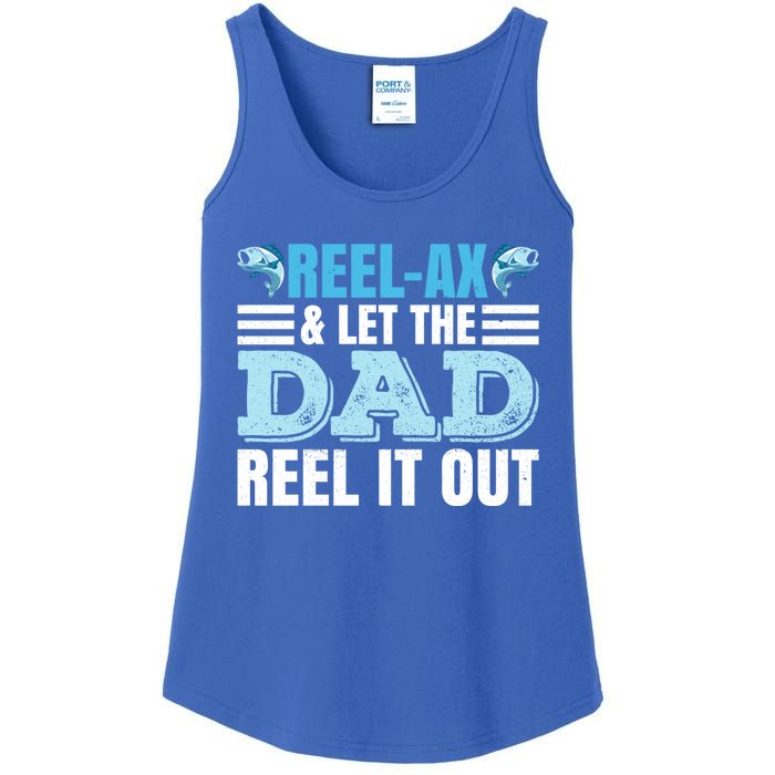 Fathers Day Fishing Pun Fishing Dad Gift Ladies Essential Tank