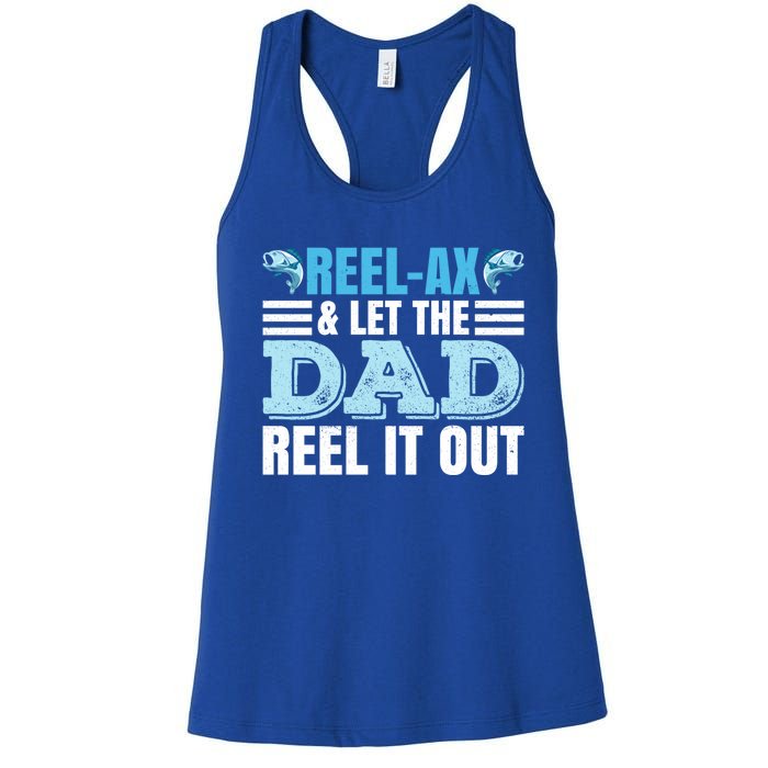 Fathers Day Fishing Pun Fishing Dad Gift Women's Racerback Tank