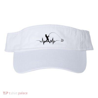 Funny Design For Fisherman Fishing Heartbeat Gift Visor