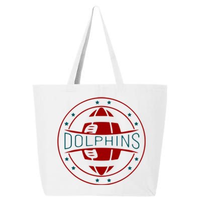 Funny Dolphins Football Gift For Miami Fan Sport 25L Jumbo Tote