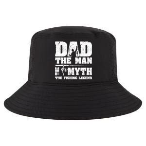 Father's Day Funny Dad The Man The Myth The Fishing Legend Gift Fishing Dad Cool Comfort Performance Bucket Hat