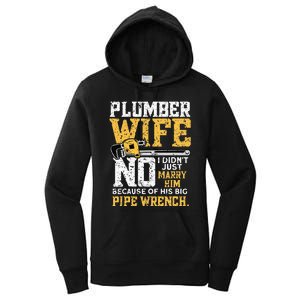 Funny Design For Plumber Wife Plumbing Pipefitters Plumber Women's Pullover Hoodie