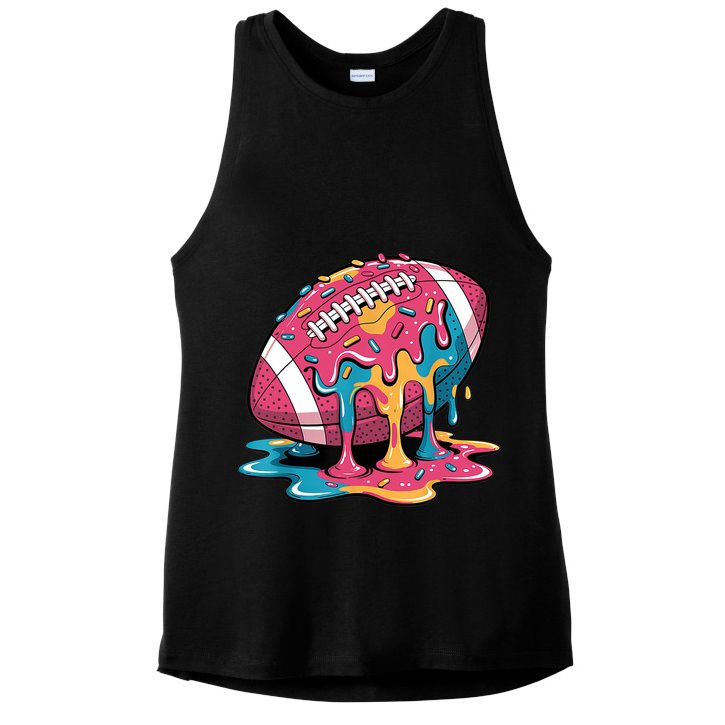 Football Drip For Lineman WR QB RB Ice Cream Sprinkles Ladies PosiCharge Tri-Blend Wicking Tank