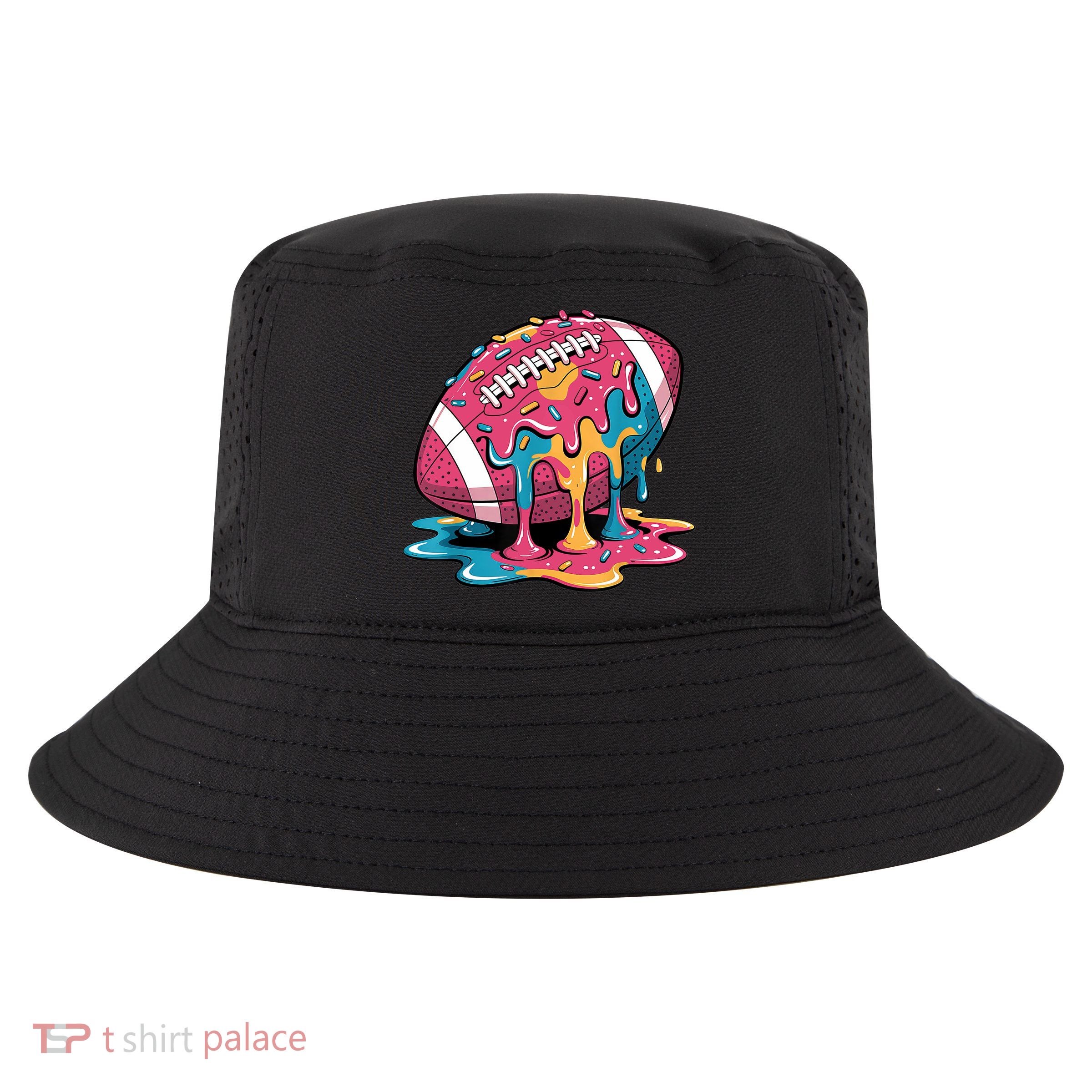 Football Drip For Lineman WR QB RB Ice Cream Sprinkles Cool Comfort Performance Bucket Hat
