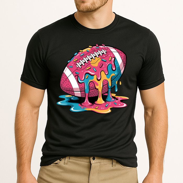 Football Drip For Lineman WR QB RB Ice Cream Sprinkles Cooling Performance Crew T-Shirt
