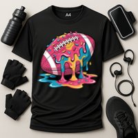 Football Drip For Lineman WR QB RB Ice Cream Sprinkles Cooling Performance Crew T-Shirt