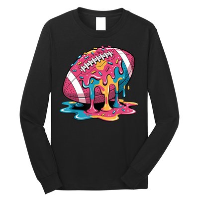 Football Drip For Lineman WR QB RB Ice Cream Sprinkles Long Sleeve Shirt