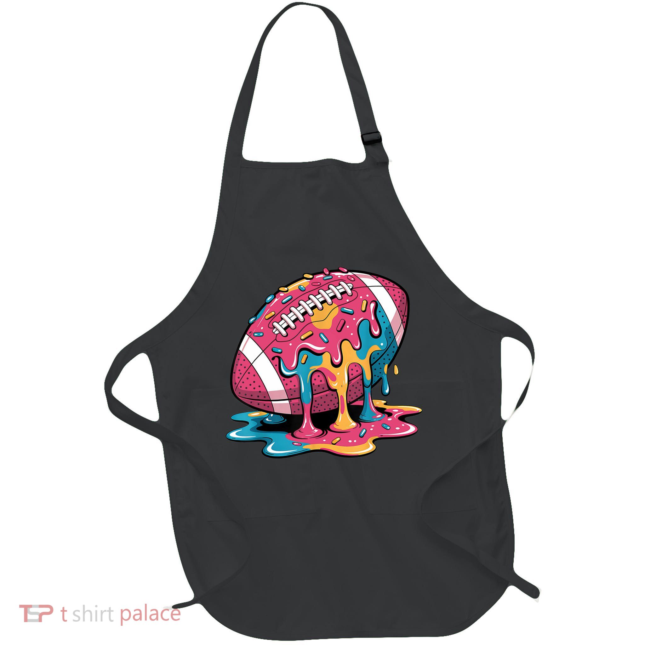 Football Drip For Lineman WR QB RB Ice Cream Sprinkles Apron