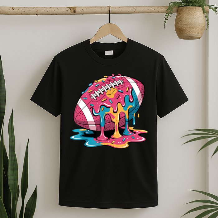 Football Drip For Lineman WR QB RB Ice Cream Sprinkles T-Shirt