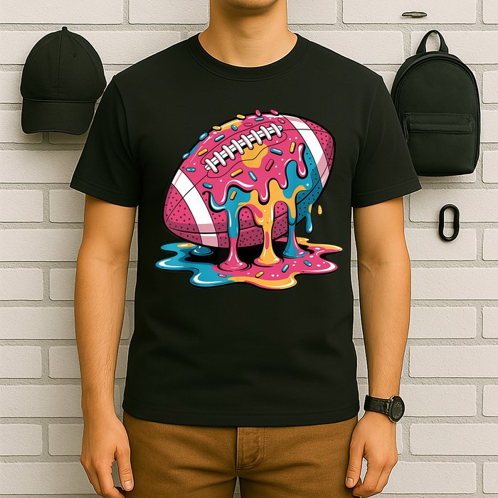 Football Drip For Lineman WR QB RB Ice Cream Sprinkles T-Shirt
