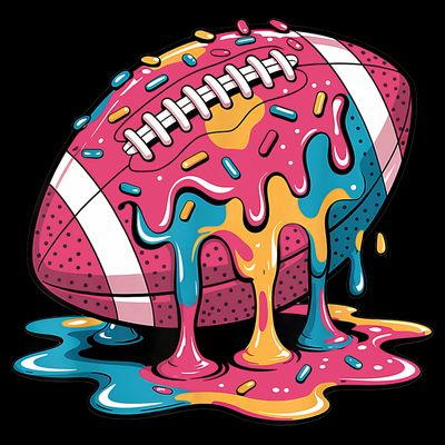 Football Drip For Lineman WR QB RB Ice Cream Sprinkles T-Shirt