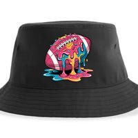 Football Drip For Lineman WR QB RB Ice Cream Sprinkles Sustainable Bucket Hat