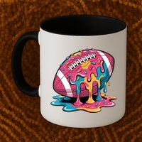 Football Drip For Lineman WR QB RB Ice Cream Sprinkles Mug