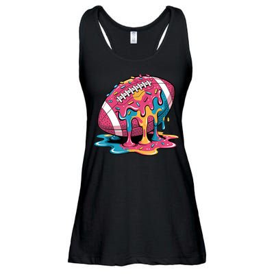 Football Drip For Lineman WR QB RB Ice Cream Sprinkles Ladies Essential Flowy Tank