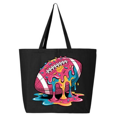 Football Drip For Lineman WR QB RB Ice Cream Sprinkles 25L Jumbo Tote