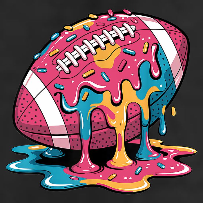 Football Drip For Lineman WR QB RB Ice Cream Sprinkles 25L Jumbo Tote