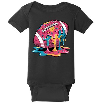 Football Drip For Lineman WR QB RB Ice Cream Sprinkles Baby Bodysuit