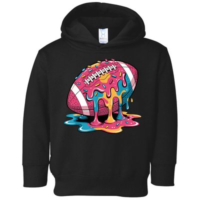Football Drip For Lineman WR QB RB Ice Cream Sprinkles Toddler Hoodie