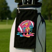Football Drip For Lineman WR QB RB Ice Cream Sprinkles Golf Towel