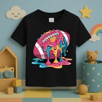 Football Drip For Lineman WR QB RB Ice Cream Sprinkles Toddler T-Shirt