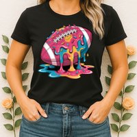 Football Drip For Lineman WR QB RB Ice Cream Sprinkles Womens T-Shirt