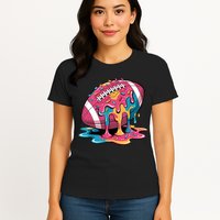 Football Drip For Lineman WR QB RB Ice Cream Sprinkles Womens T-Shirt