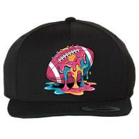 Football Drip For Lineman WR QB RB Ice Cream Sprinkles Wool Snapback Cap