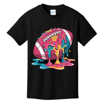 Football Drip For Lineman WR QB RB Ice Cream Sprinkles Kids T-Shirt