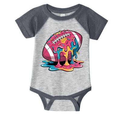 Football Drip For Lineman WR QB RB Ice Cream Sprinkles Infant Baby Jersey Bodysuit