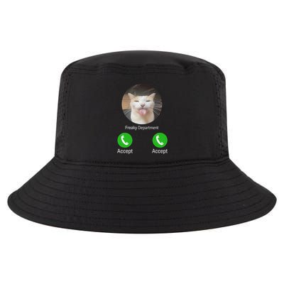Freaky Department Funny Cat Meme Cool Comfort Performance Bucket Hat