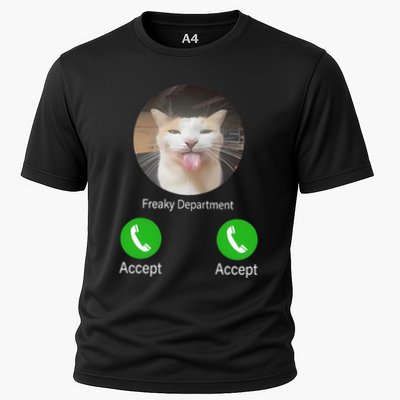 Freaky Department Funny Cat Meme Performance Shirt
