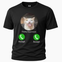 Freaky Department Funny Cat Meme Performance Shirt