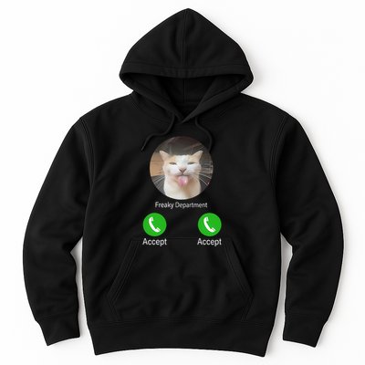 Freaky Department Funny Cat Meme Hoodie