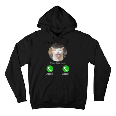 Freaky Department Funny Cat Meme Hoodie