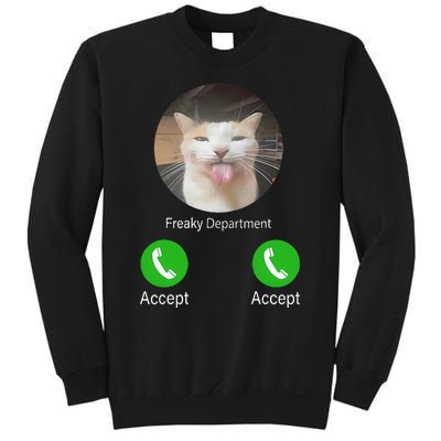 Freaky Department Funny Cat Meme Sweatshirt