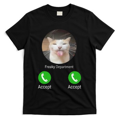 Freaky Department Funny Cat Meme T-Shirt